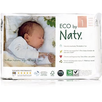 Obrázok Naty Nature Babycare Newborn vel. 1 (26 ks) (7330933140539)