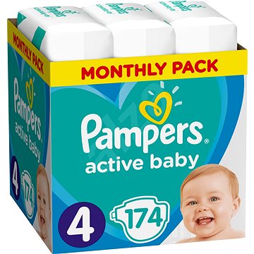 Obrázok Pampers Active Baby-Dry vel. 4 Maxi (174 ks) (8001090172556)