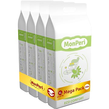 Obrázok MonPeri ECO Comfort Mega Pack vel. XL (184 ks) (8594169731483)