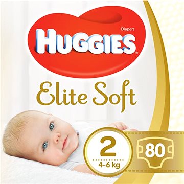 Obrázok HUGGIES Elite Soft vel. 2 (80 ks) (5029053564920)