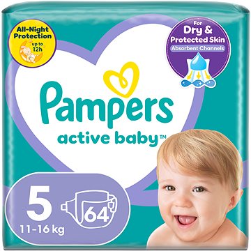 Obrázok Pampers ActiveBaby Giant pack 5 Junior 64ks