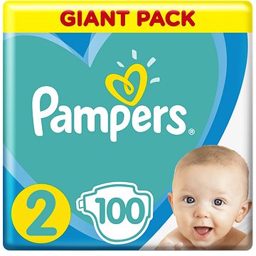 Obrázok PAMPERS New Baby-Dry 2 (4-8 kg) 100 ks GIANT PACK – jednorazové plienky