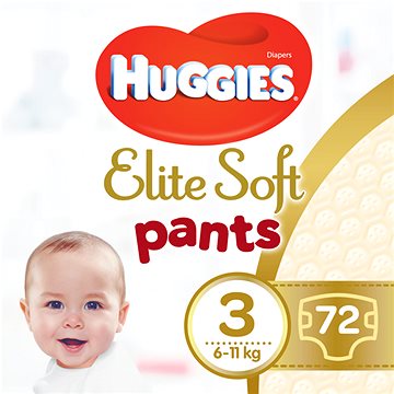 Obrázok HUGGIES Elite Soft Pants veľ. 3 Giga Box (72 ks) (5029053548333)