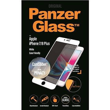 Obrázok PanzerGlass Edge-to-Edge Privacy pro Apple iPhone 6 Plus/6s Plus/7 Plus/8 Plus bílé s CamSlider (P2653)