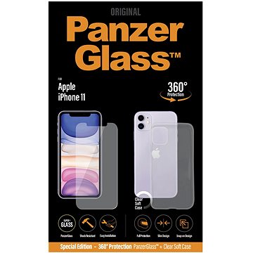 Obrázok PanzerGlass Standard Bundle pro Apple iPhone 11r (Standard fit + Clear TPU Case) (B2662)