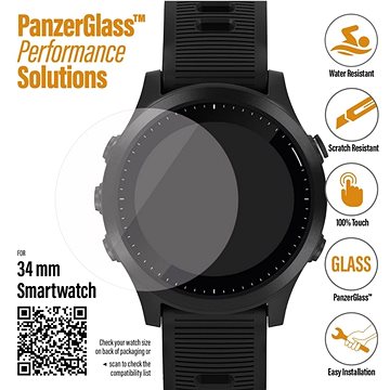 Obrázok PanzerGlass SmartWatch pro různé typy hodinek (34mm) čiré (3606)