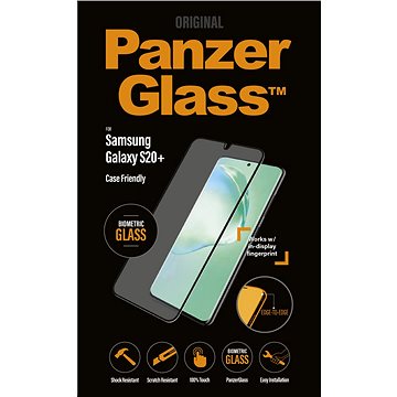 Obrázok PanzerGlass Edge-to-Edge pre Samsung Galaxy S20+ čierne (Biometric Glass) (7223)