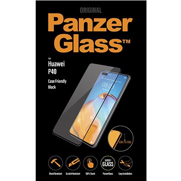 Obrázok PANZERGLASS 5369 TVRDENE SKLO CASE FRIENDLY PRE HUAWEI P40, CIERNA