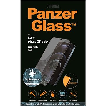 Obrázok PanzerGlass Edge-to-Edge Antibacterial pre Apple iPhone 6,7 čierne (2712)