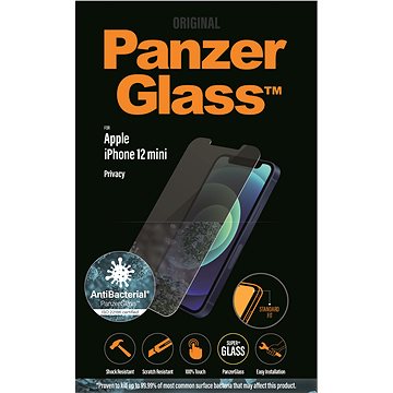 Obrázok PanzerGlass Standard Privacy Antibacterial na Apple iPhone 12 mini (P2707)