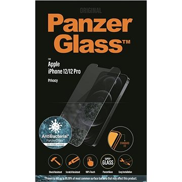 Obrázok PanzerGlass Standard Privacy Antibacterial na Apple iPhone 12/12 Pro (P2708)