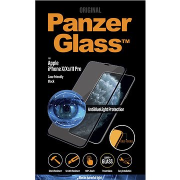 Obrázok PanzerGlass Edge-to-Edge Anti-blue light na Apple iPhone X/Xs/11 Pro (2686) čierne