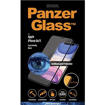 Obrázok PanzerGlass Edge-to-Edge Anti-blue light na Apple iPhone XR/11 (2687) čierne