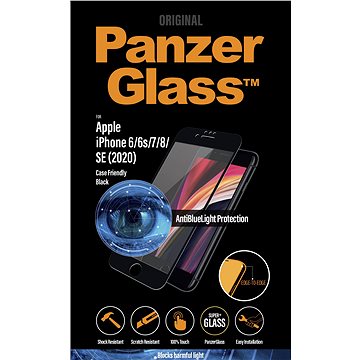 Obrázok PanzerGlass Edge-to-Edge Anti-blue light na Apple iPhone 6/6s/7/8/SE 2020 (2689) čierne