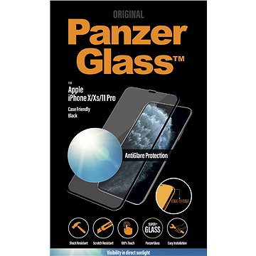 Obrázok PanzerGlass Edge-to-Edge Anti-Glare na Apple iPhone X/Xs/11 Pro (2697) čierne