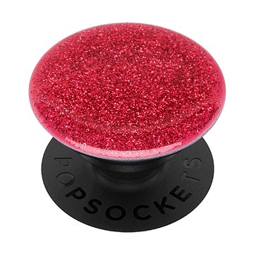 Obrázok Stojan na mobil POPSOCKETS Glitter Red červená, trblietavý efekt