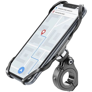 Obrázok Univerzální držák Cellularline Bike Holder PRO pro mobilní telefony k upevnění na řídítka, černý