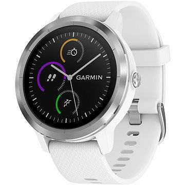 Obrázok Garmin | GARMIN VÍVOACTIVE 3 White Silicone/Stainless Steel Smart hodinky (010-01769-22)