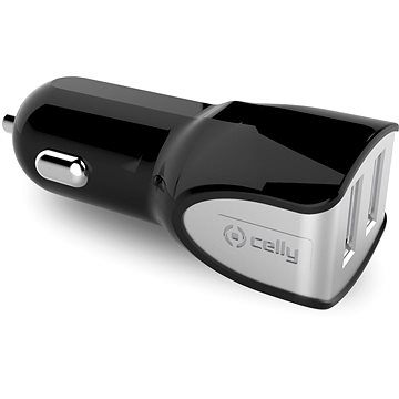 Obrázok CELLY TURBO car charger 2 x USB black (CC2USBTURBOBK)