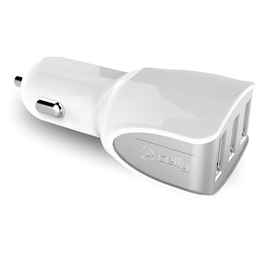 Obrázok CELLY TURBO car charger 3 x USB white (CC3USBTURBOWH)