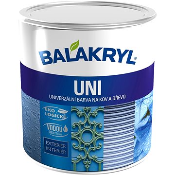 Obrázok Balakryl Balakryl UNI matný - univerzálna vrchná farba - 0150  - tmavo sivý - 0,7 kg