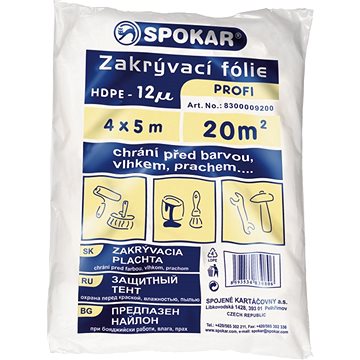 Obrázok SPOKAR Plachta zakrývacia 12my - 4x 5m