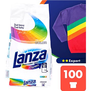 Obrázok Lanza Expert Color prací prášek na barevné prádlo 100 dávek 7,5 kg