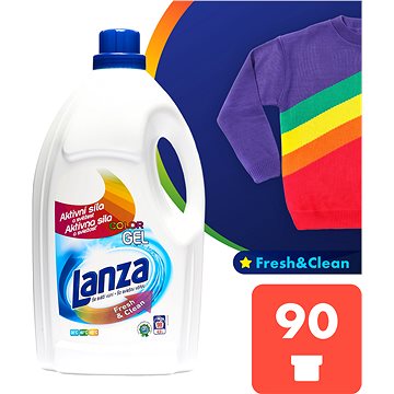 Obrázok LANZA Fresh&Clean na farebnú bielizeň 4,5 l (90 dávok) - prací gél