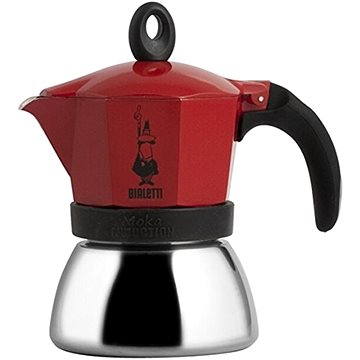 Obrázok Bialetti MokaExpress Induction Red kávovar pro indukční desky na 6 šálků kávy