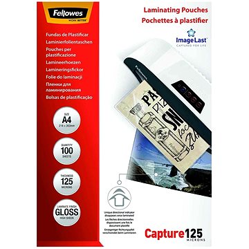 Obrázok Laminovacie fólie Fellowes 216x303 /A4/ 125mic , LC_FE530740