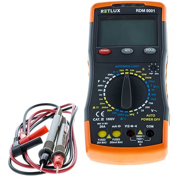 Obrázok RDM 8001 Digitálny multimeter RETLUX 50002707