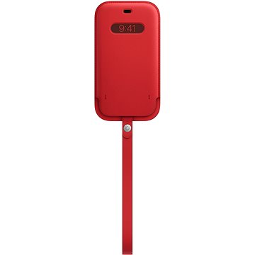 Obrázok Apple iPhone 12 a 12 Pro Kožený návlek s MagSafe (PRODUCT)RED (MHYE3ZM/A)