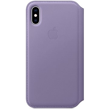 Obrázok iPhone XS Kožené puzdro Folio orgovánovo modré (MVF92ZM/A)