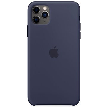 Obrázok Apple iPhone 11 Pro Max Silikónový kryt polnočne modrý (MWYW2ZM/A)