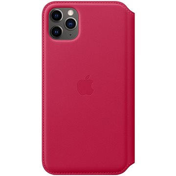 Obrázok Apple iPhone 11 Pro Max kožené puzdro Folio malinový (MY1N2ZM/A)