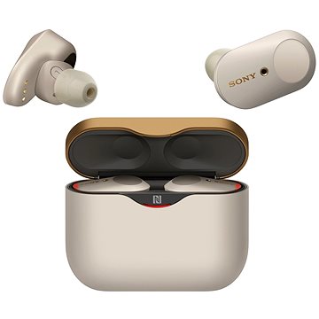 Obrázok Sony True Wireless WF-1000XM3, stříbrná (WF1000XM3S.CE7)