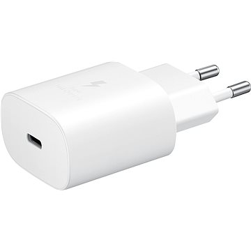 Obrázok Samsung USB-C, 25W + USB-C kabel (EP-TA800NWEGEU) biela