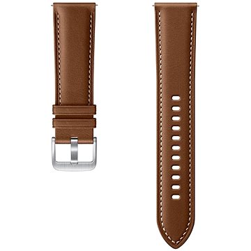 Obrázok Samsung Stitch Leather Band (22mm, M/L) Brown ET-SLR84LAEGEU