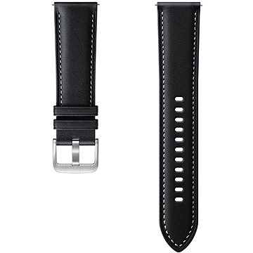 Obrázok Samsung Stitch Leather Band (20mm, S/M) Black ET-SLR85SBEGEU