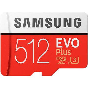 Obrázok Micro SDXC 512GB Samsung EVO Plus + SD adaptér MB-MC512HA/EU