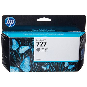 Obrázok Hewlett-Packard HP originál ink F9J80A, No.727, gray, 300ml, HP DesignJet T1530, T2530, T930