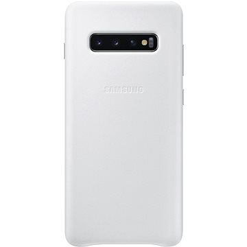 Obrázok Samsung Galaxy S10+ Leather Cover bílý (EF-VG975LWEGWW)