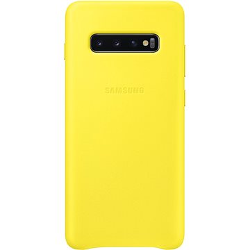 Obrázok Samsung Galaxy S10+ Leather Cover žlutý (EF-VG975LYEGWW)