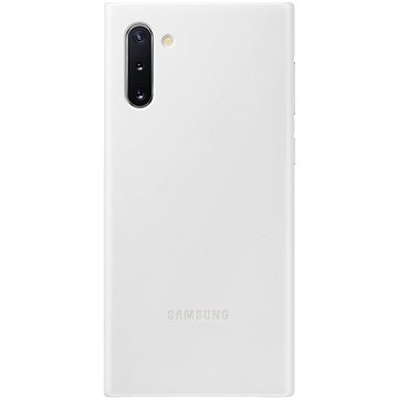 Obrázok Samsung Kožený zadný kryt na Galaxy Note10 biely (EF-VN970LWEGWW)