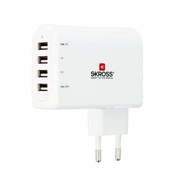 Obrázok SKROSS Euro USB Charger 4x USB 5V 4.8A 2.800101