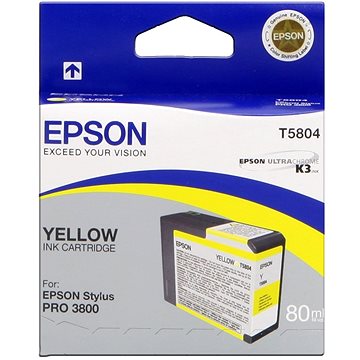 Obrázok Epson T5804 Atramentová náplň Yellow