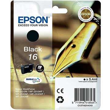 Obrázok Epson Singlepack Black 16 DURABrite Ultra Ink (C13T16214012)