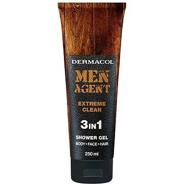 Obrázok Dermacol Men Agent Extreme Clean sprchový gél 3v1  250 ml