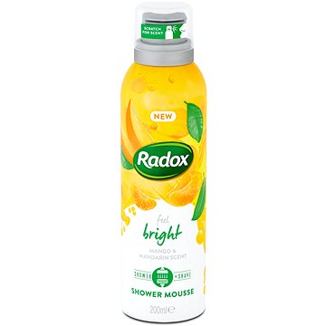 Obrázok Radox Feel Bright ošetrujúca sprchová pena Mango & Mandarin Scent 200 ml