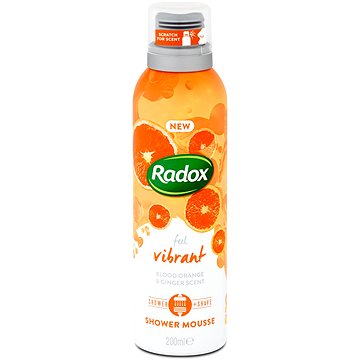 Obrázok Radox Feel Vibrant ošetrujúca sprchová pena Blood Orange & Ginger Scent 200 ml